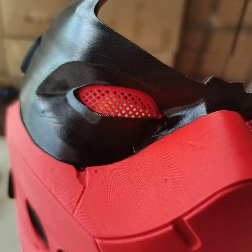 Superhero Red Hood Cosplay Mask Jason Todd Adult Full Face Mask Stage Halloween Carnival Prop