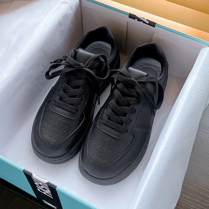 New Casual Small White Sneakers Lightweight Comfortable Sports Board Shoes Fashionable Solid Color Tennis Sneakers for Women