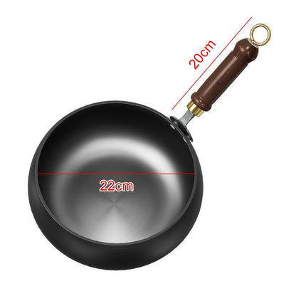 20/24CM Household Stir Fry Stew Pot Big Belly Pot Uncoated And Non Stick Household Stir Fry Pot For Hiking Camping Universal Pan