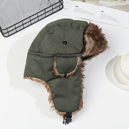 Men Women Fur Earflap Winter Cap Russian Ushanka Winter Hats Ski Hat Winter Warm Hat