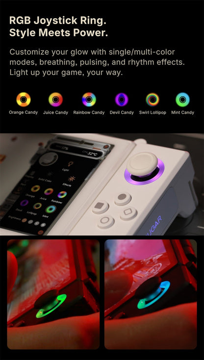 OneXugar SUGAR 1 Foldable Dual OLED Handheld Game Console Android 14 Snapdragon G3 Gen3 16GB 512GB Portable Gaming Handheld