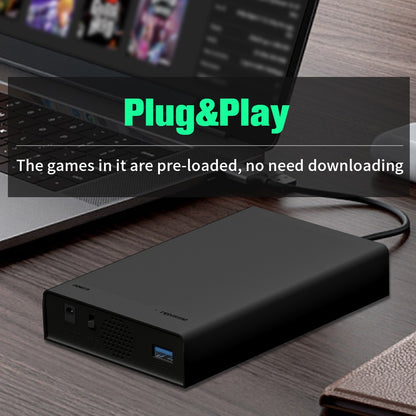 500G Game Hard Drive With 38000+Games For Xbox/PS3/PS2/Gamecube/Wii/Wiiu/Switch 3 System in 1 Plug&Play Game Consoles For WIN PC