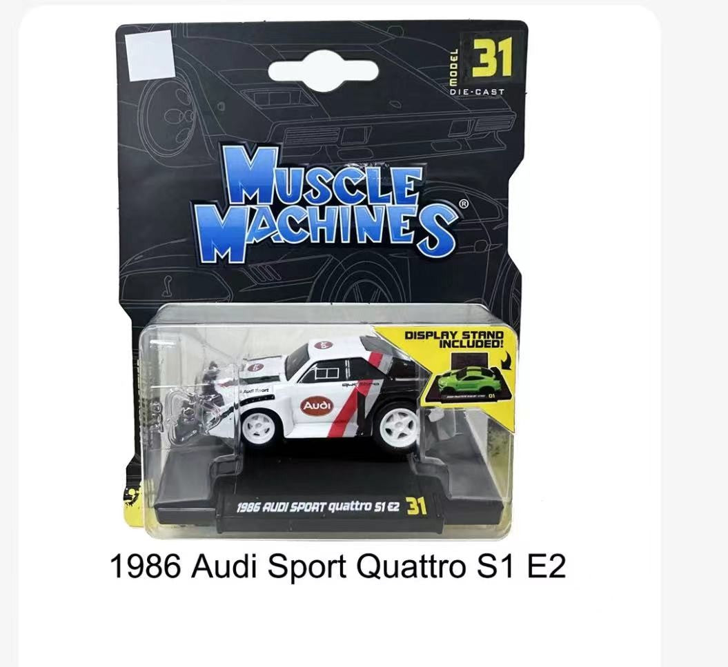 Maisto 1:64 1986 Audi Sport Quattro S1 S 1 E2 E 2 Simulação Estática Modelo de Carro em Liga Brinquedo Coleção Peça de Exibição Presente