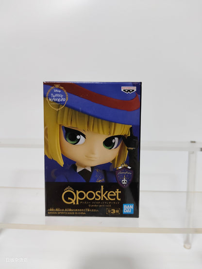 Genuine Bandai Q posket Series Disney Twisted Leona Jack Ruggie Wonderland Azul Ashengrotto Colecionáveis Brinquedos de Modelo Presente