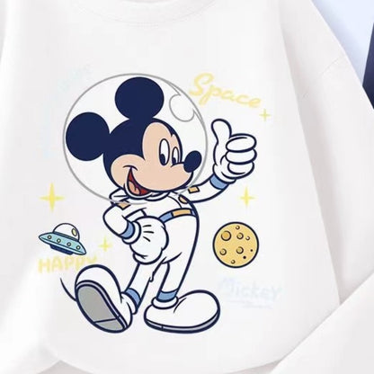 Autumn Baby Girls Boy Clothes Set Children Disney Mickey Printed Sweatshirts Pullover Top And Pants Suit Kid 2pcs Tracksuits