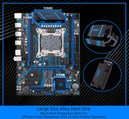 HUANANZHI QD4 LGA 2011-3 Motherboard support XEON E5 2620 2640 2660 2666 2667 2670 2680 2696 V3 V4 DDR3 RECC NON-ECC RAM NVMe