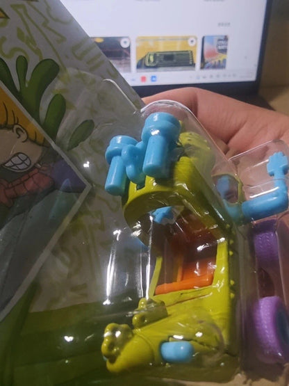 Genuine Hot Wheels Premium Pop Culture Rugrats Reptar Wagon Remorque HDX63 Metal Collectible 1/64 Diecast Model Vehicle Toys