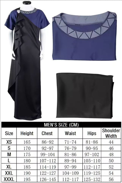 Hercules Megara Hades Cosplay Costume Cartoon Movie Outfits Men Women Dress Robe Halloween Carnival Party Role Play Suits