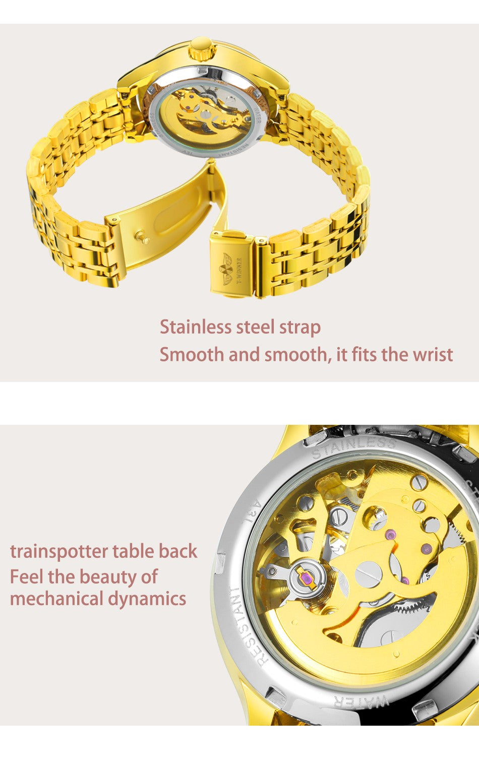 2024 Diamond Steel Skeleton Dial Golden Phoenix Women Fashion Automatic Watch Luxury Waterproof Mechanical Girl Wrist Lady Clock