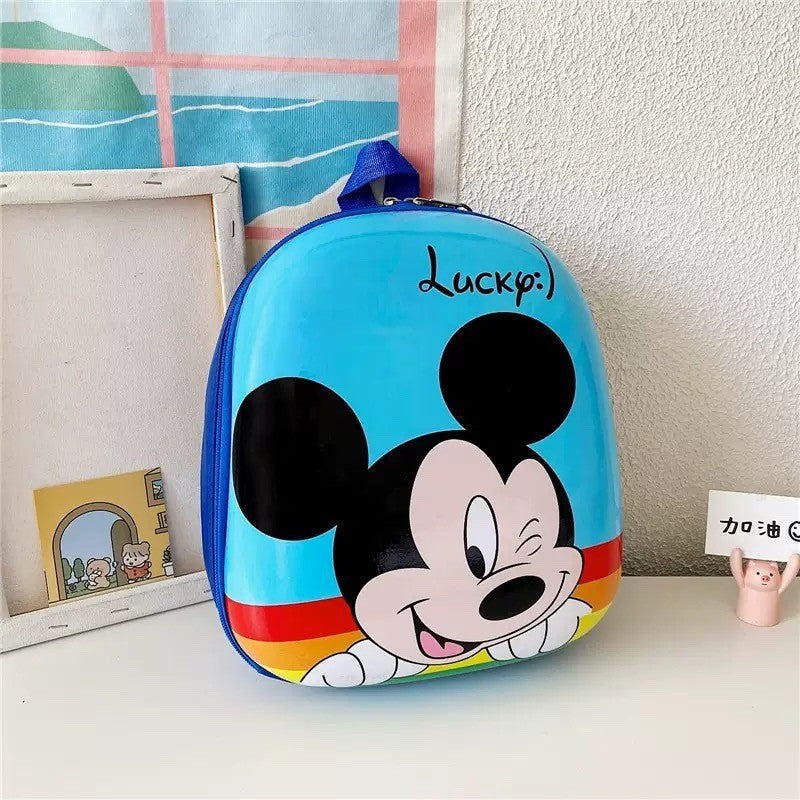 Nova Mochila Infantil Disney Bolsa Casca Dura Elsa Mochila Escolar Para Meninas Grande Capacidade Volta às Aulas