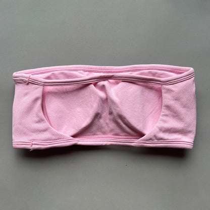 NO LOGO Backless Bandeau Sports Bra Gym Women Top Crop Tube Yoga Tops Halter Sports Seamless Bras Scrunch Workout Yoga Tank