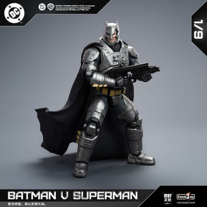 Novo conjunto de figuras Fondjoy BVS, Boneco de Ação Batman Blindado, Superman com Armadura Danificada 1/9 Batman V Superman: A Origem da Justiça DC Toys