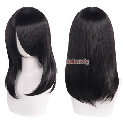 Bubuwig Synthetic Hair 30 Colors 40cm Long Straight Anime Fashion Lolita Cosplay Wigs Pure Color Blue Blonde Wig Heat Resistant
