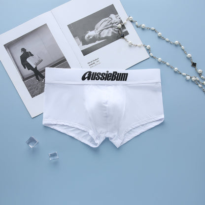Men's simple underwear milk silk comfortable sports boxers AUSSIEBUM-M218