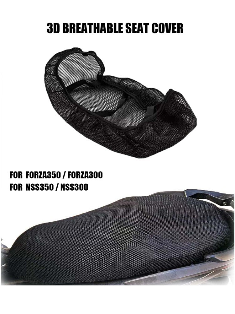 Para Honda NSS350 Forza 350 NSS300 Proteção Isolamento Térmico Tecido Nylon Rede Assento Banco Forza350 Capa de Assento Almofadada Antiderrapante