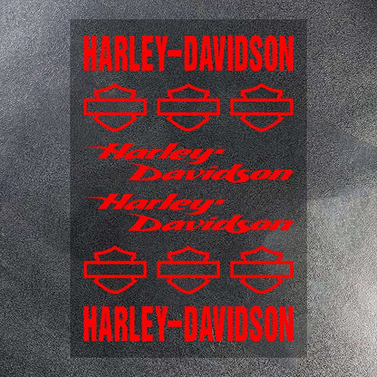 Kit de Adesivos de Vinil para Capacete de Motocicleta Harley Davidson Logo Decalque