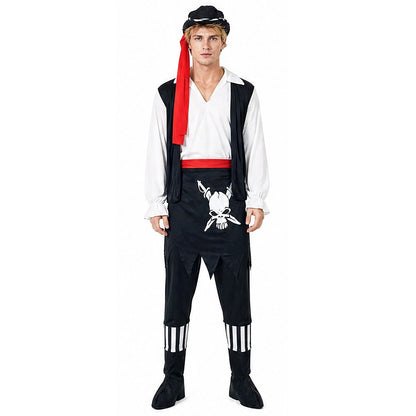 Adult Vintage Pirate Cosplay Full Set Gothic Party Costume For Masquerade Carnival Stage Theme Photoshoot Halloween Cosplay