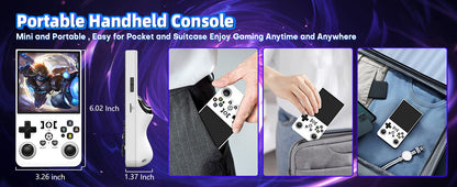 AISLPC R36MAX Retro Handheld Video Game Console 4.0 Inch IPS Screen Portable Pocket Video Player Plug and Play Games Kids Gifts