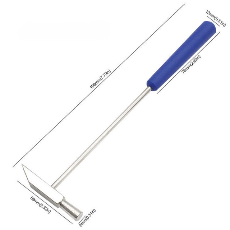 1un Mini Martelo Ferramenta de Reparo Martelo de Borracha de Metal Martelo Portátil de Cabeça Dupla para Joias DIY Reparo de Relógios Ferramentas Manuais