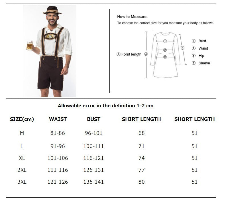 Women Adult Bavaria Oktoberfest Dress Waitress Maid Dress Man Dirndl Lederhosen Beer Carnival Party Outfit Fancy Dress