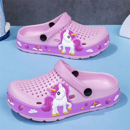 New Kids Clogs Baby Girls Slippers Summer Beach Water Shoes Indoor Outdoor EVA Casual Slipper Cute Little Girls Shoes Sandals