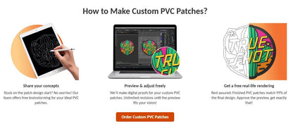Wholesale Custom PVC Patch 3D Rubber Soft Badges Personalised Logo with Hook&Loop Backing Tactical Patches for Clothing Bags