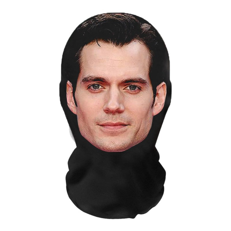 3D Printed Celebrity Realistic Face Mask Stretch Mesh Full Face Mask Men Role Play Headdress Hip Hop Balaclava Cosplay Mask
