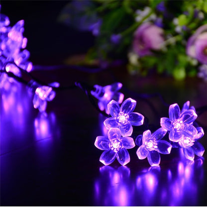 10/20M Cherry Blossom Garland Fairy Lights Indoor Christmas Decoration String Lights 200LED for Wedding Pink Party Decorations