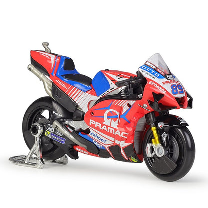 Maisto 1:18 2021 GP Racing Ducati Pramac Racing Veículos Die Cast Colecionáveis Modelo de Moto Brinquedos