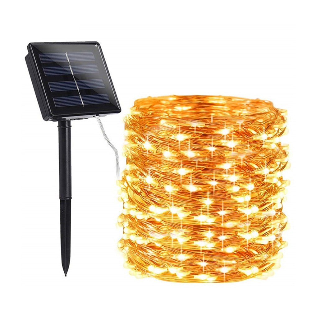 Fairy Lights Solar Garden Lights String Lights with 8 Modes Waterproof Copper Wire Lights for Patio Yard Trees Christmas Party