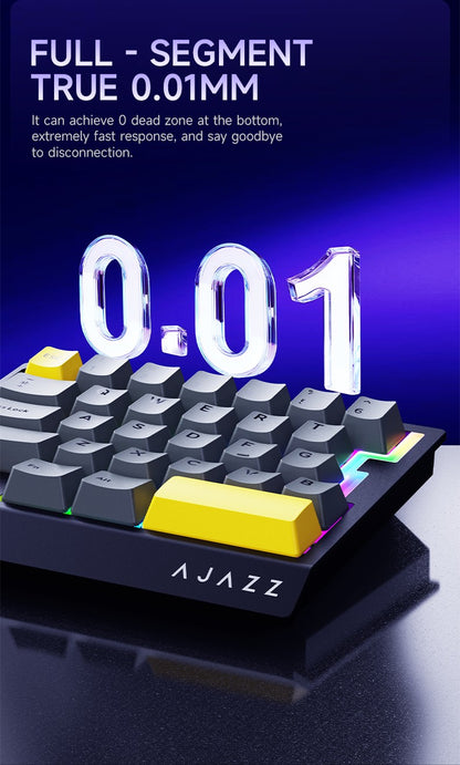 Teclado Gamer de Uma Mão AJAZZ AK029 Com Fio Chave Magnética HE 29 Teclas RGB 8000Hz Mini Teclado Mecânico para Jogadores de E-sports de PC