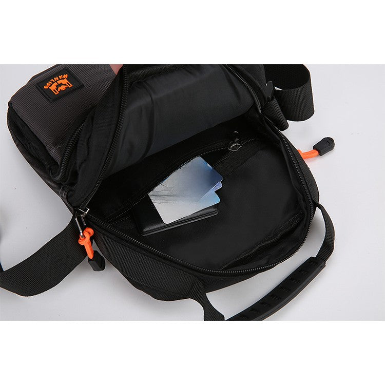 Men's crossbody bag with adjustable shoulder straps, multifunctional single shoulder bag for daily commuting, casual outdoor bag