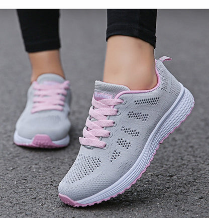 Women Casual Shoes Fashion Breathable Walking Mesh Flat Shoes Woman White Sneakers Women 2024 Tenis Feminino Female Shoes
