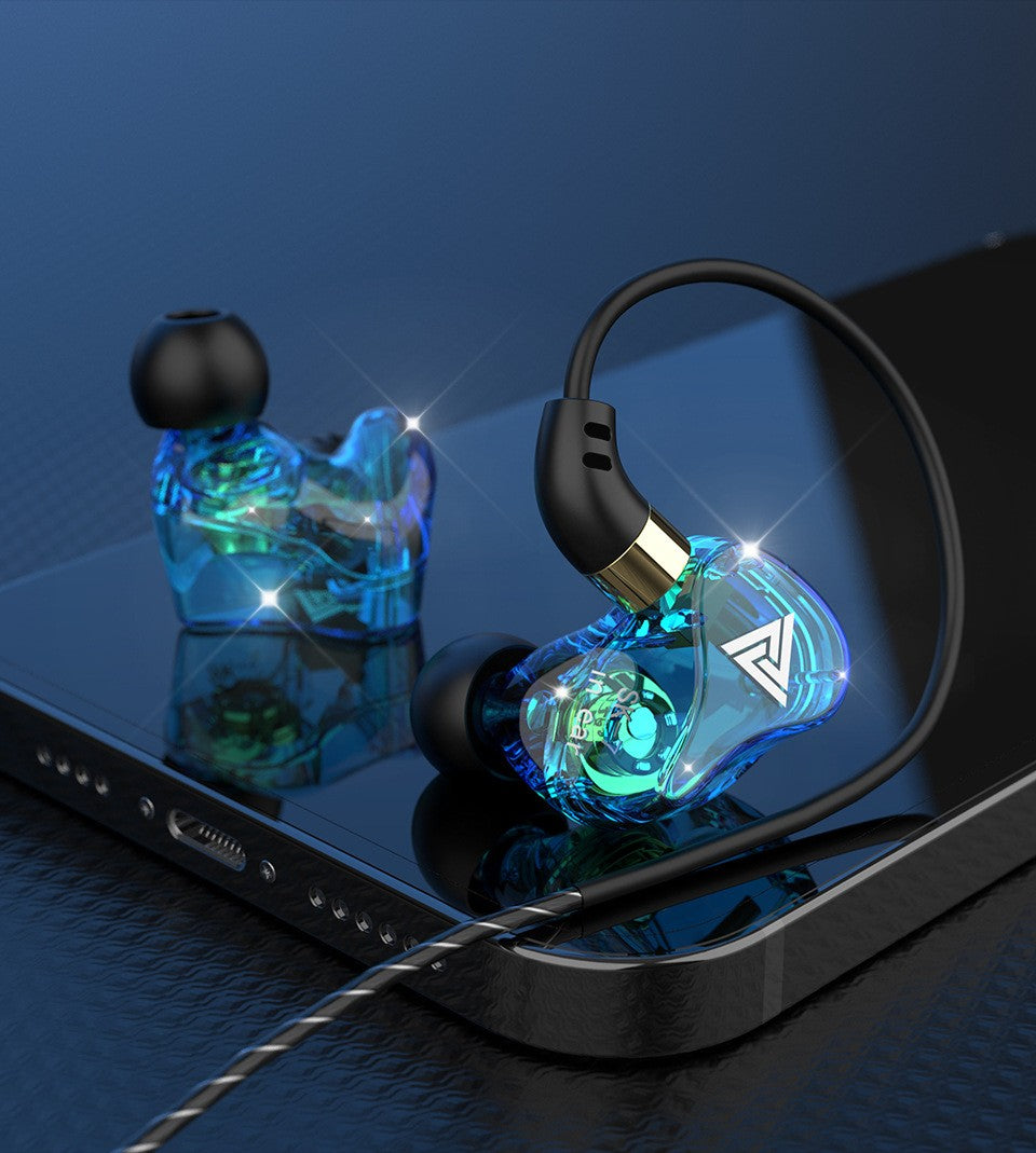 QKZ AK6 SK7 Copper Driver HiFi Wired Earphone with MIC Sport Running Headphones Bass Stereo Headset Music Earbuds fone de ouvido