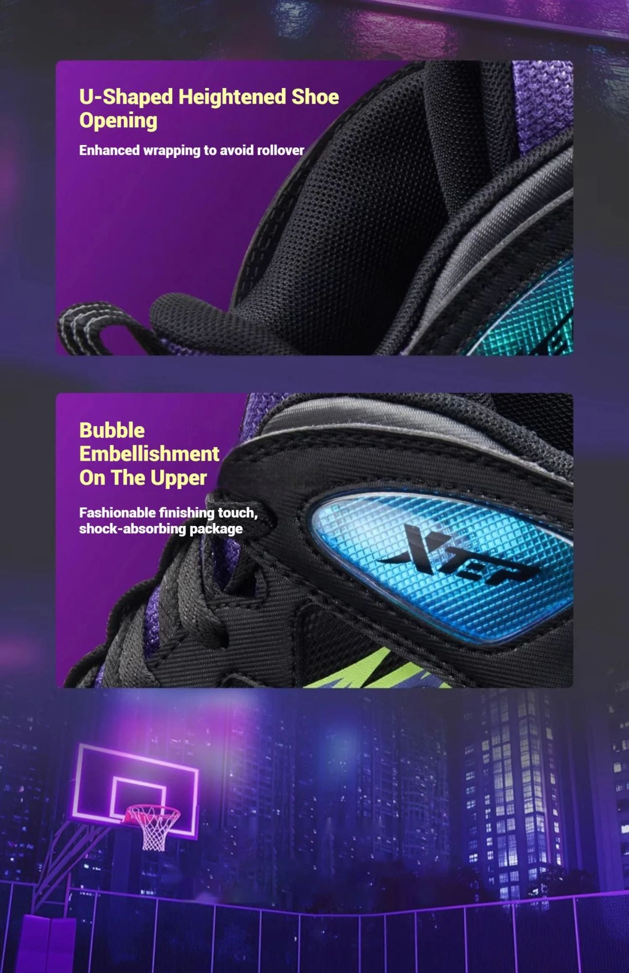 Xtep Teenager's Basketball Shoes 2025 Spring Unisex Mesh Breathable Lightweight Fashion Comfortable Sport Shoes 676415129390