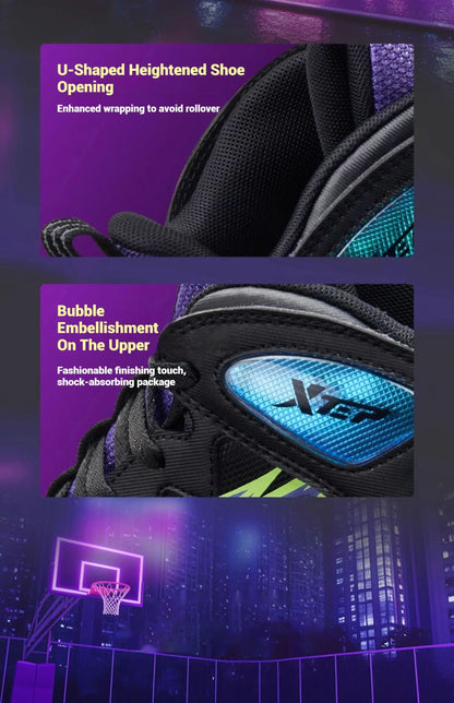 Xtep Teenager's Basketball Shoes 2025 Spring Unisex Mesh Breathable Lightweight Fashion Comfortable Sport Shoes 676415129390