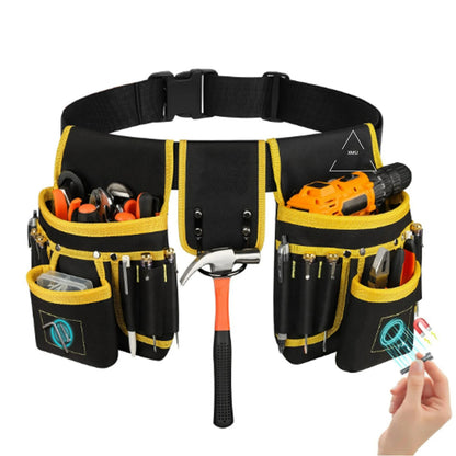 Cinto de ferramentas magnético masculino XMSJ, bolsa de ferramentas reforçada com 26 bolsos, coldre de pistola magnético, destacável e ajustável para pregos, suporte de cintura