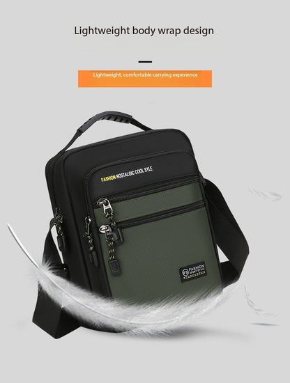 New Fashion Oxford Men Crossbody Bag Single Shoulder Bags Big Capacity Storage Bag Fashion Multi-Pockets Business Crossbody Bags