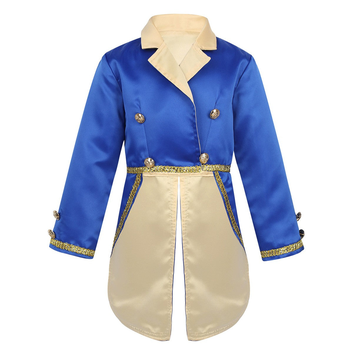 Boys Girls Prince Tuxedo Jacket Turn-Down Collar Coat Halloween Masquerade Theme Party Cosplay Costume Birthday Party Tailcoat