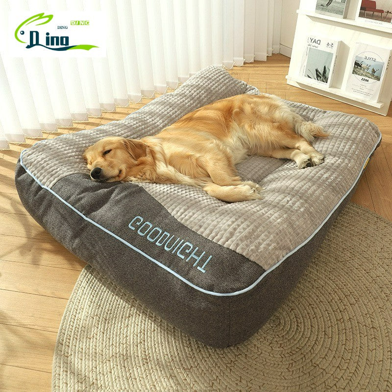 Cama Para Cães E Gatos No Inverno Tapete Grande Para Cães Ninho Quente Para Animais De Estimação Canil Para Filhotes De Porte Pequeno Médio E Grande Colchão Para Dormir Tamanho Grande