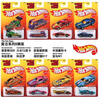 Hot Wheels Miniatura de Carro em Liga Leve JBY68 Série The Hot Ones Porsche 917 Bmw M1 Volkswagen T2 Pickup Carro Colecionável de Presente