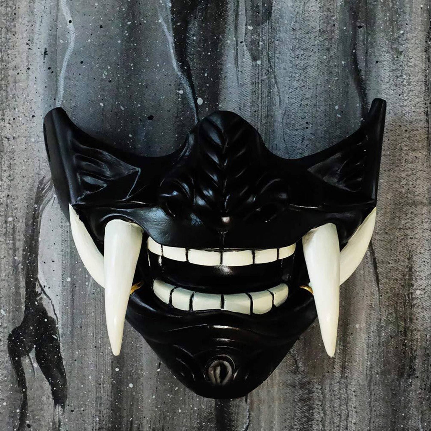 Japanese Samurai Oni Demon Mask Cosplay Horror Prajna Hannya Evil Killer Thicken Plastic Masks Halloween Party Costume Props