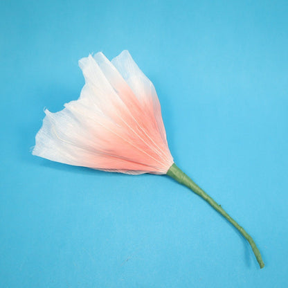 30/40/50cm Artificial Peach Blossoms Giant Gauze 3D Fluffy Petals Large Flower Head Floor Display Wedding Landscaping
