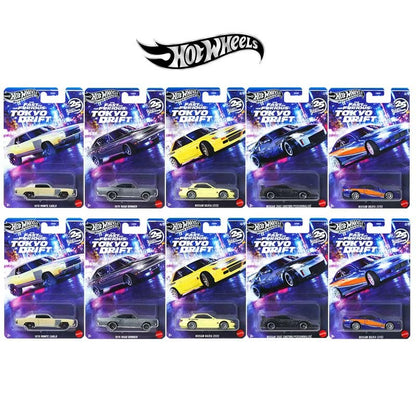 Novo Conjunto Hot Wheels Velozes e Furiosos Tokyo Drift HNR88 Série 25º Aniversário Nissan Chevrolet Coleção de Carros Die-Cast 1/64
