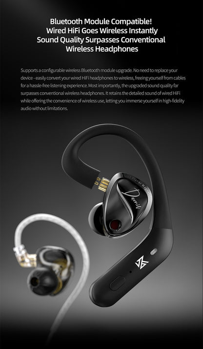 KZ Duonic HiFi Earphones with Super Stroke Three Magnetic Planar Driver HM Acoustic Tuning