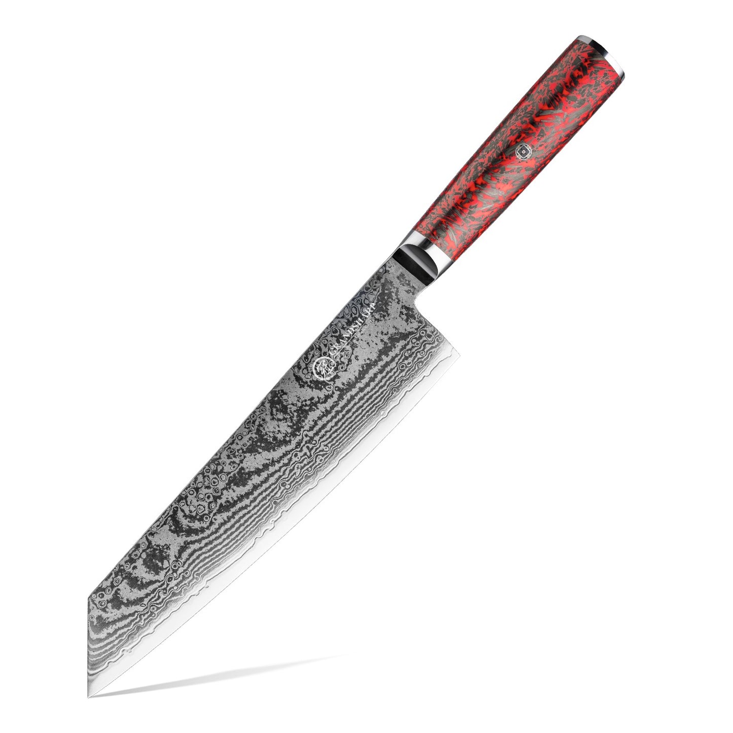 Grandsharp 1-6 Peças Conjunto de Facas de Cozinha 67 Camadas de Aço Damasco com Pó S35VN Faca Afiada de Chef Nakiri para Descascar Utensílios de Cozinha