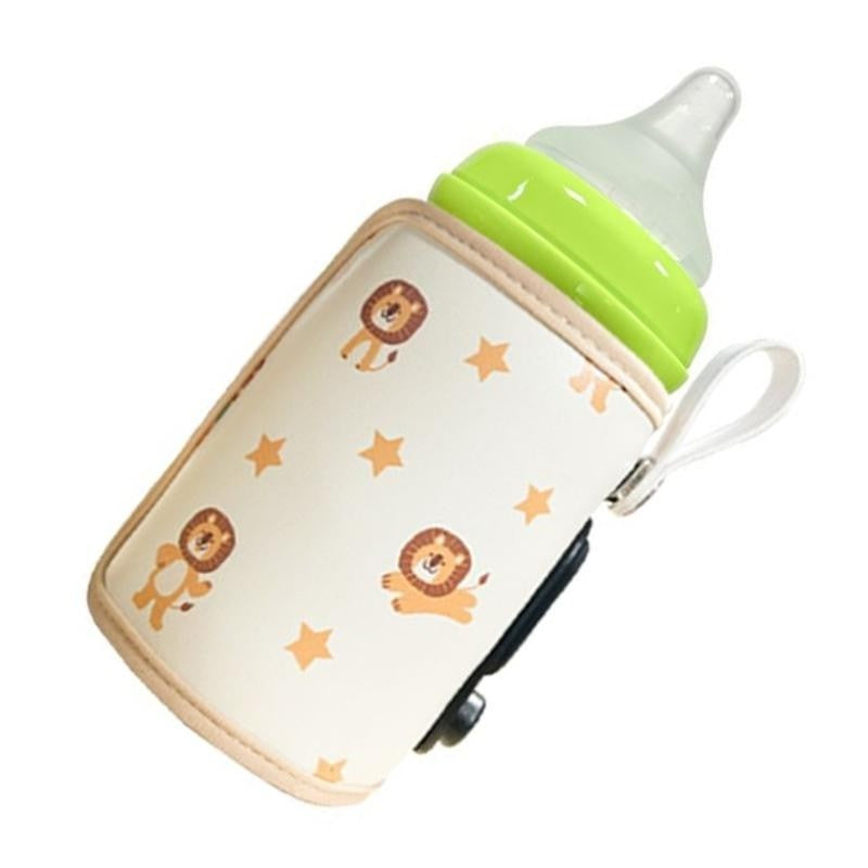 J15U Portable Baby Milk Heat Keeper Baby Bottle Warmer Bag 6 Gears Adjustable Travel Bottle Warmer Cover USB Bottle Warmer
