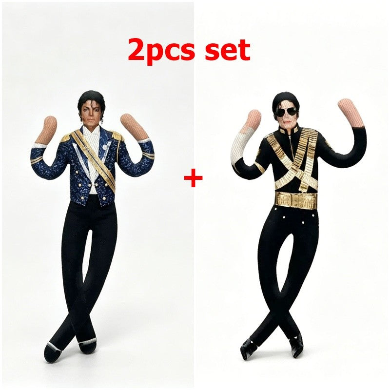 Abstract Michael Jackson Figure Creative Rat Jerky Doll Stuffed Ornament Bendable Rat Jerky Figurine Props Laoshu Gan Doll
