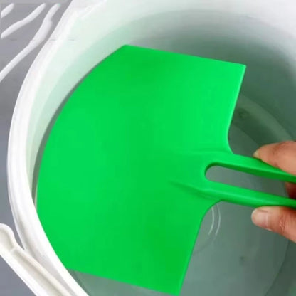 2 Peças Pá de Balde Curvo Placa de Massa Espátula de Gesso Raspadores de Tinta Pincéis para Raspar Decalques Aplicador de Construção de Patches