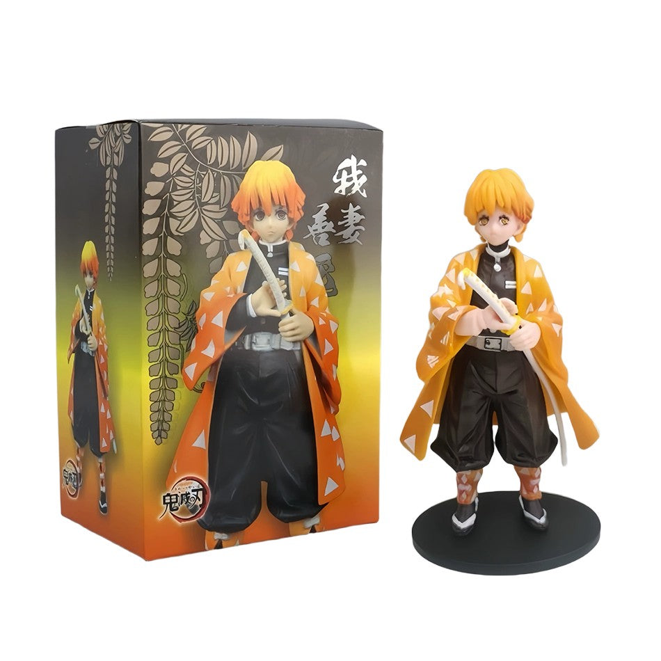 Anime Demon Slayer Kimetsu no Yaiba Figure Kamado Tanjirou Action Figure Agatsuma Zenitsu Nezuko Warrior PVC Model Toys